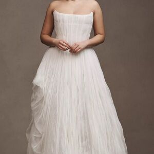 Watters Reko Strapless Corset Wedding Gown  - Anthropolgie 8